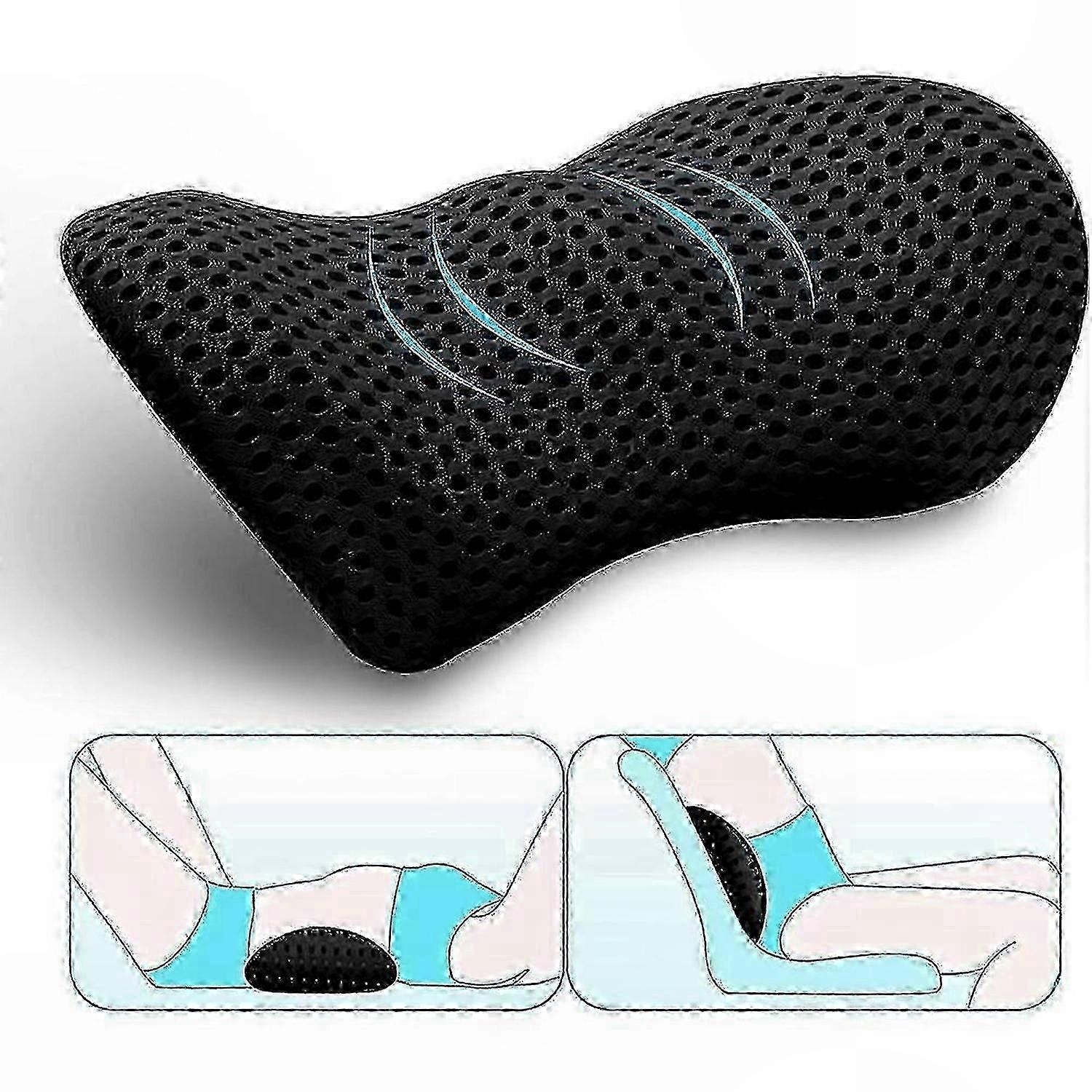 Lower Back Support Cushion with Memory Foam Padding