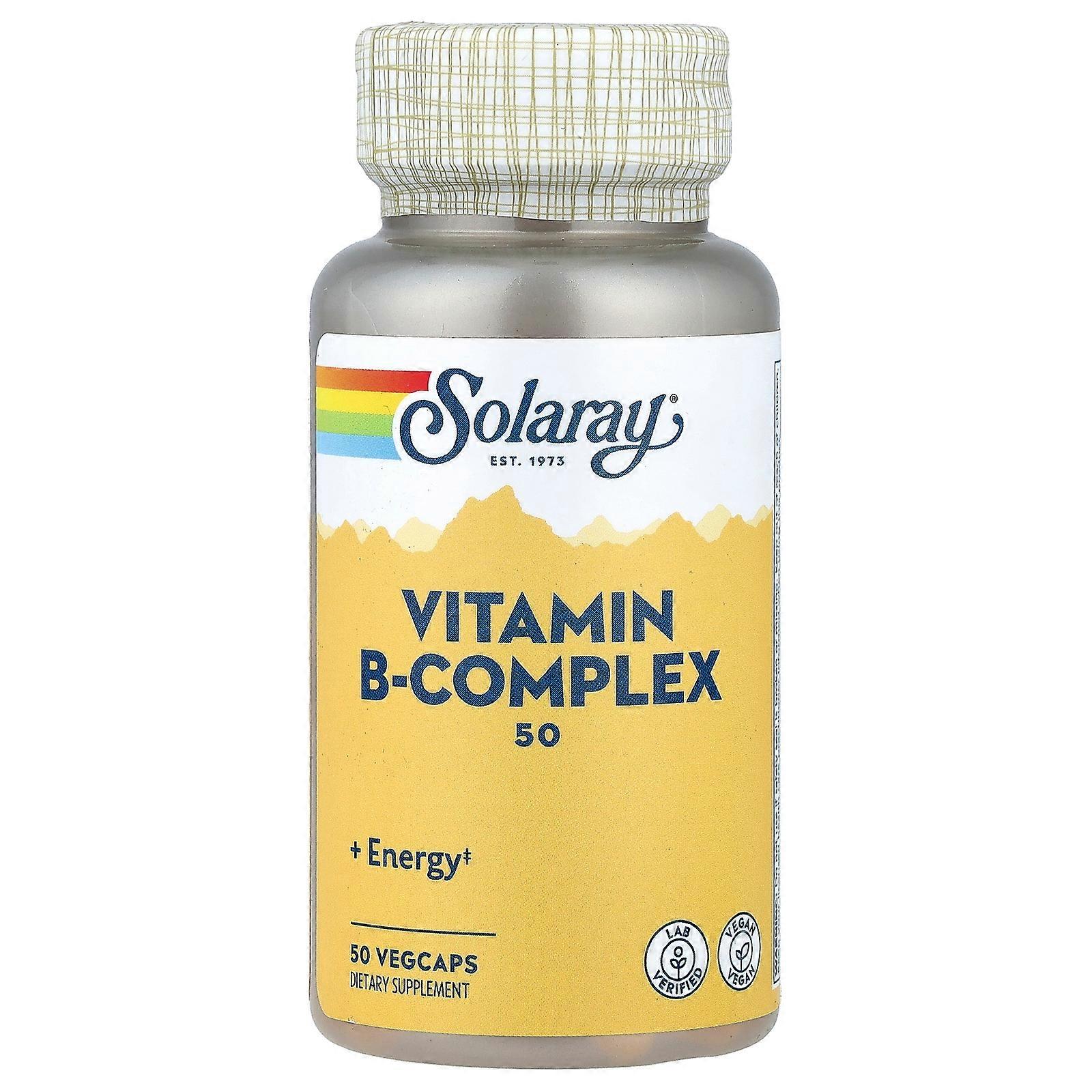 3 x Solaray, Vitamin B-Complex, 50 VegCaps