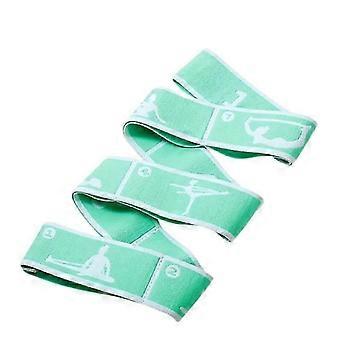 Eight Grid Light Green Digital Yoga Stretch Resistance Band