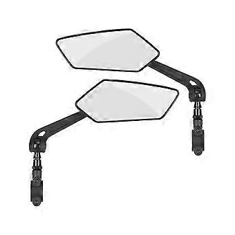 Set of two foldable, 360° rotating bicycle mirrors, safe and reliable, universal handlebar mirrors