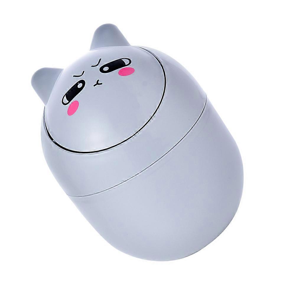 Lovely Trash Bin Desktop Small Trash Can Storage Container 1Pcs