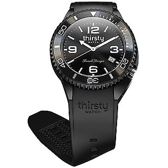 Thirsty blackberry unisex reloj para Unisex Analógico de Cuarzo japonés con brazalete de Silicona BO-BLACKB