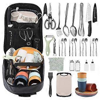 Camping Cooking Utensils Set Camping Essentials Gear for Camping Kitchen Cooking Grilling