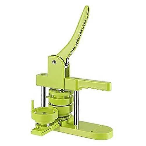 44mm Button Maker Machine with 100 Button Parts, Interchangeable Die System, DIY Badge Making Kit