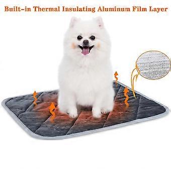 Self Heating Pet Pad, Extra Warm Thermal Dog Crate Washable Anti-Slip Kennel Mat Supplies for Medium Small Dogs and Cats