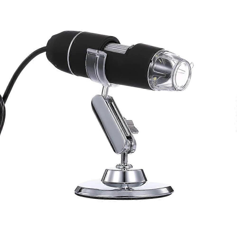Digital Microscope 1000X HD USB with Adjustable LED for Electronics  Black