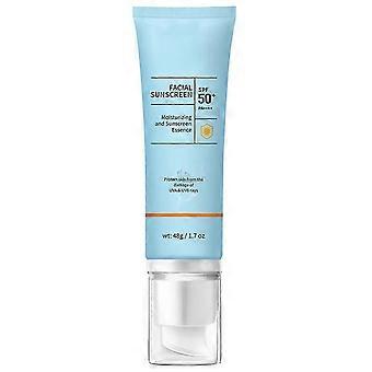 SPF50 Facial Sunscreen 48g, Hydrating Sun Essence Face Protector Against UVA UVB Rays for Men and Women, 1-3pcs