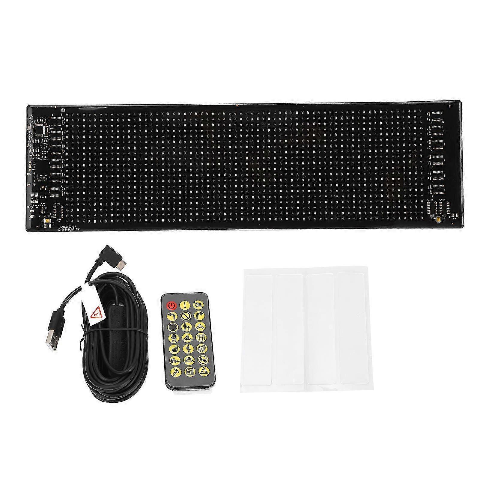Programmable LED Display 20x64 Pixels IP65 Water Proof Soft USB 5V Bluetooth LED Matrix Panel