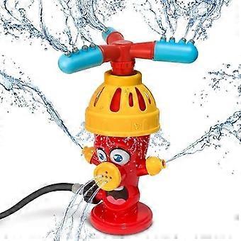 Kids Water Sprinkler Toy, 360° Rotating Outdoor Water Fountain for Summer Garden & Lawn, Fun Backyard Sprinkler Play Set fyt