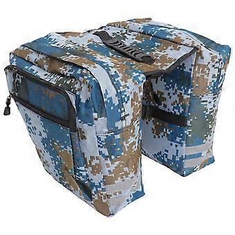 Waterproof Camo Rear Seat Bag Saddle Bag for Bicycle Use with Blue Color