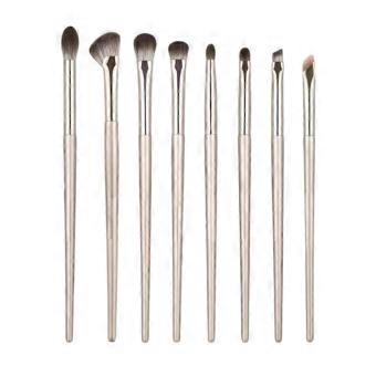 Champagne Gold Makeup Brush Set, Soft Synthetic Bristles, Blending, Concealer,