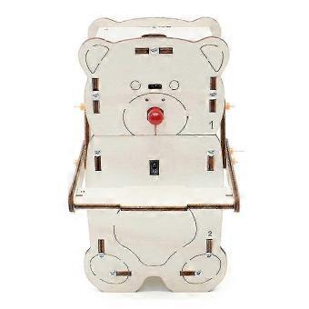 Mechanical Coin Robot Wood Kit
