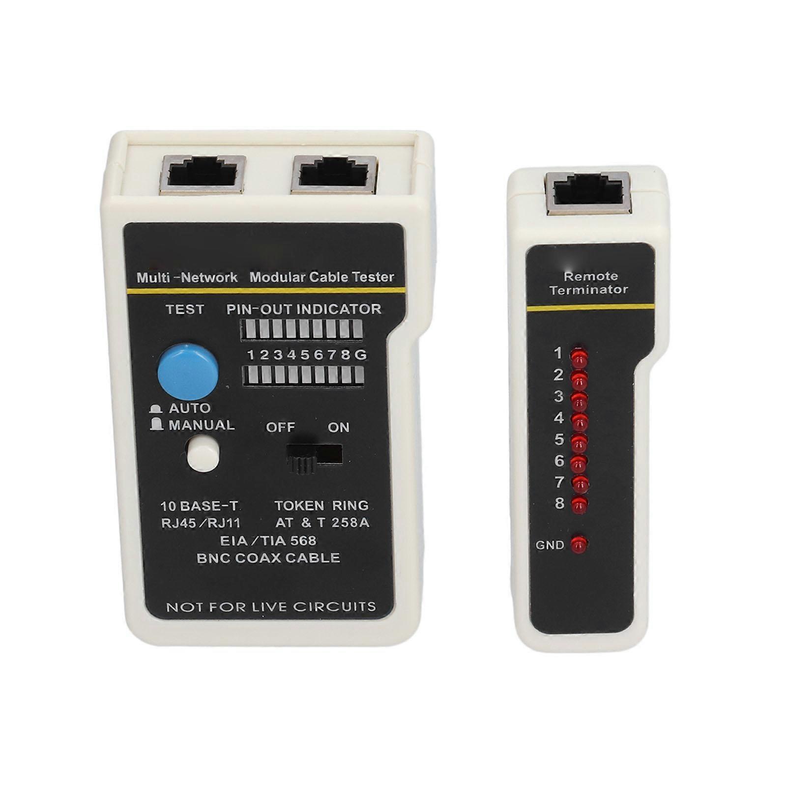 Net Cable Tester Automatic Scanning Streamlined Appearance Ergonomic Multifunction Net Cable Tester