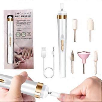 1PC 5 in 1 Electric Nail Polish Drill Machine With Light Portable Mini Electric Manicure Art Pen Tools For Gel Remover