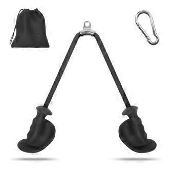 Tricepstouw met ergonomische handgrepen voor kabeltrekking en krachttraining