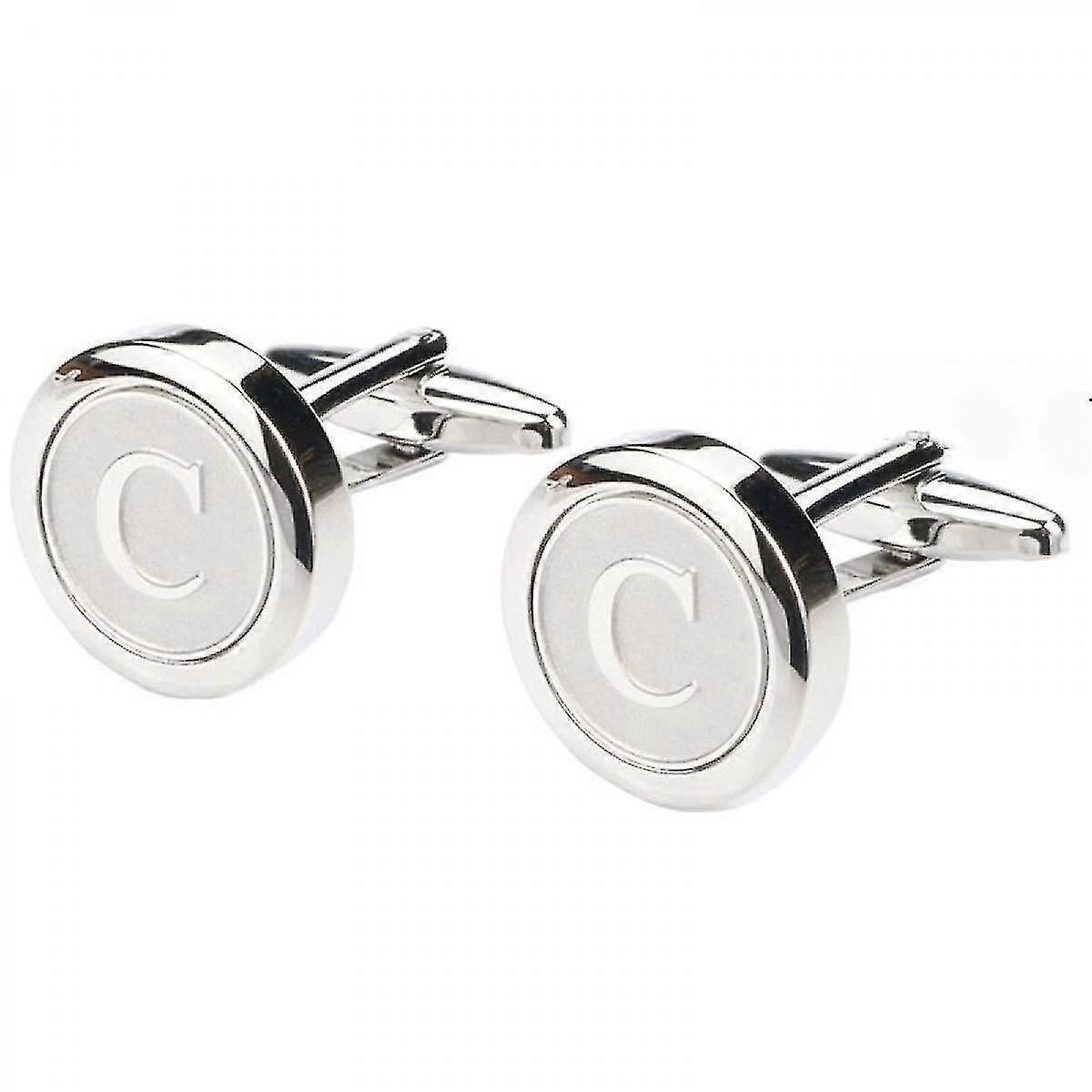 17mm Brass Initial Cufflinks