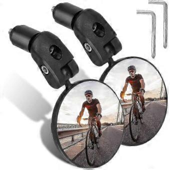 2 Pieces 360 Degree Adjustable HD Convex Bike Mirrors, for Mountain, Road and Motorcycle