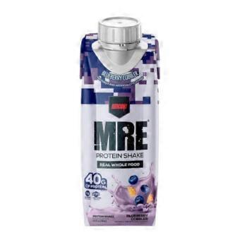 JST WRK Energy MRE Protein Shake Blueberry Cobbler, 12 Count (Pack of 1)