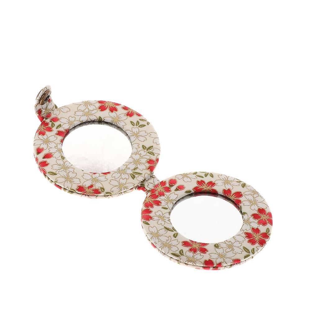 Cute Double Sided Travel Folding Pocket Compact Round Makeup Cosmetic Mirror Pattern 7