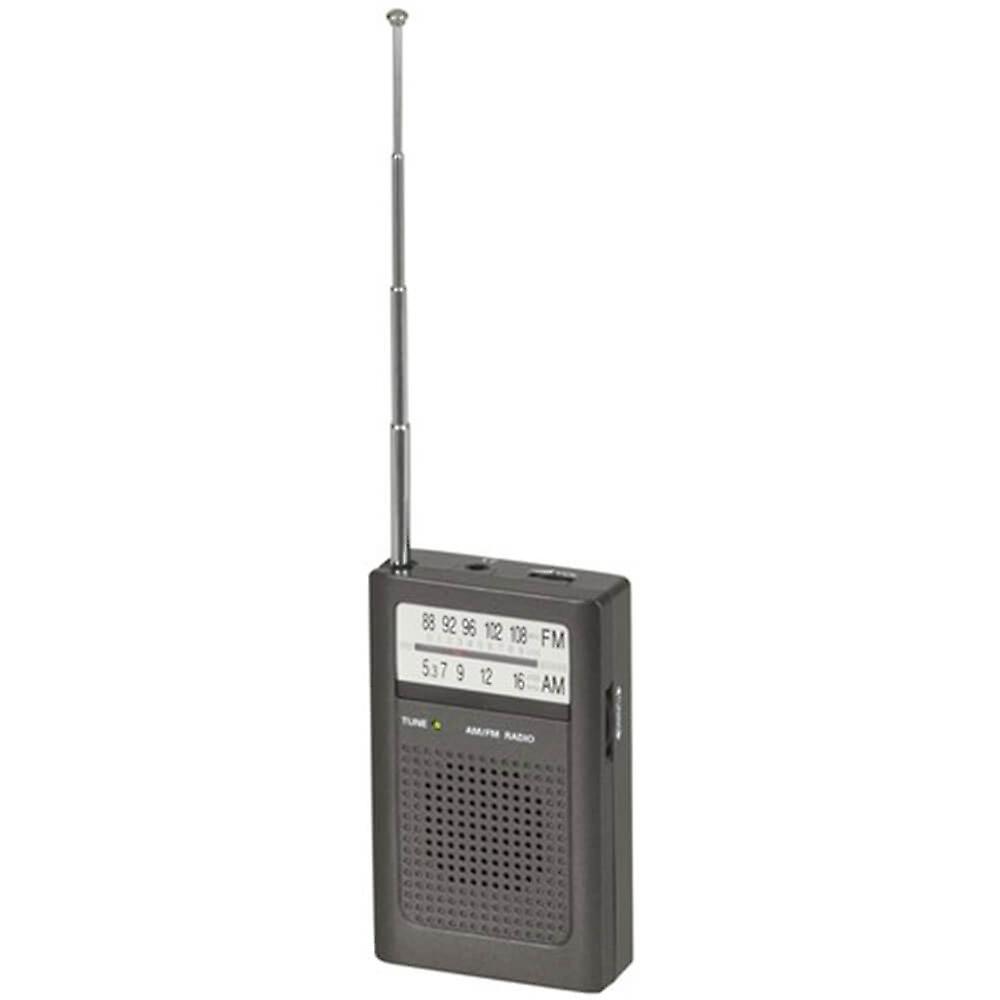 Portable AM/FM Advanced Processing Transistor Radio with Telescopic Antenna