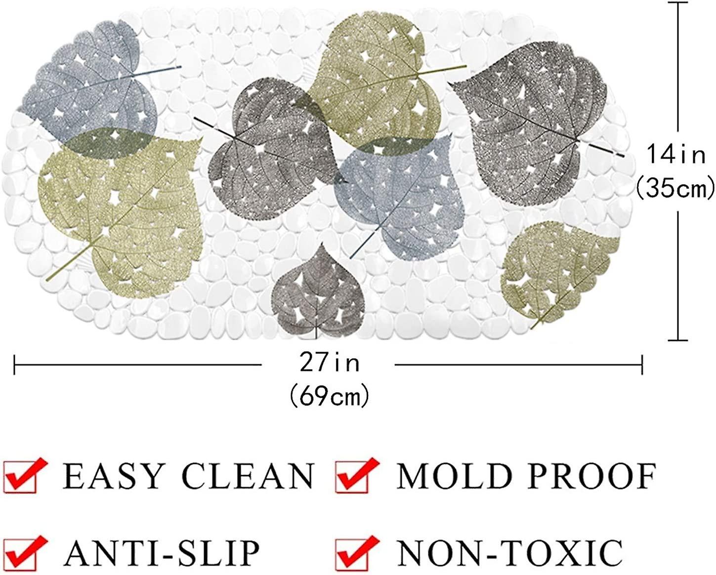 MOAMUN Non-Slip Bath Mat For Tub - Kids Shower Mat With Suction Cups, Drain Holes, Machine Washable - View #5