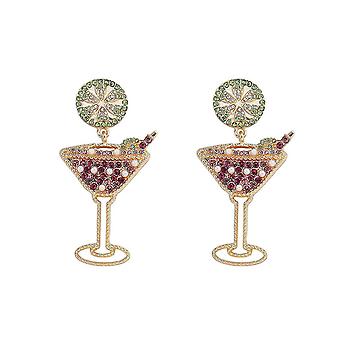 Women's Wine Glass Earrings Fruit Pendants Fun Earrings Cubic Zirconia Stud  Earrings, Jewelry Gifts For Women And Girls | Fruugo NO