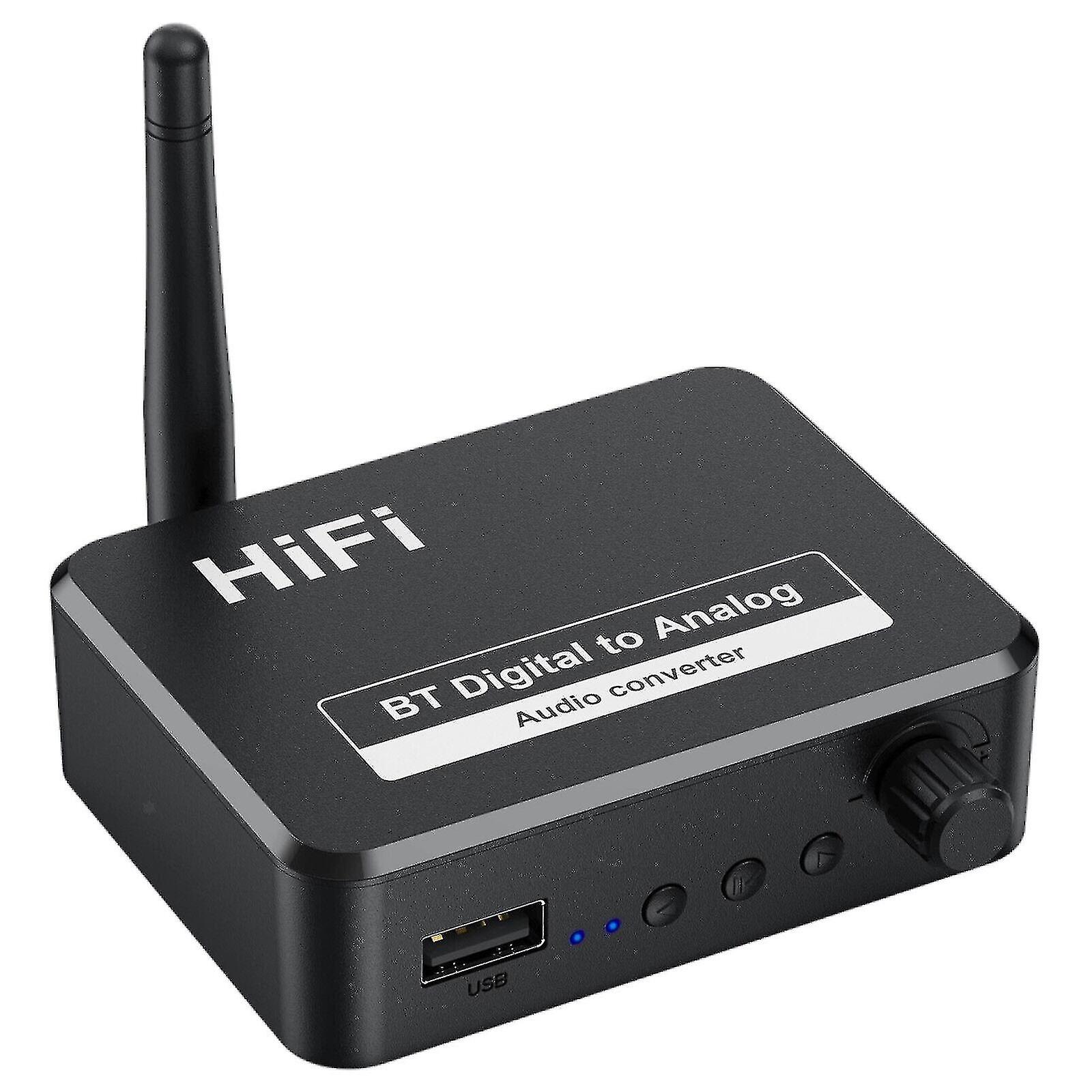 Bluetooth 5.1 Transmitter Receiver Aux/optical/coaxial Input Hifi Plug Playnew
