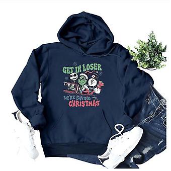 Ladies Hoodies Autumn Winter Fashion Christmas Theme Loose Top