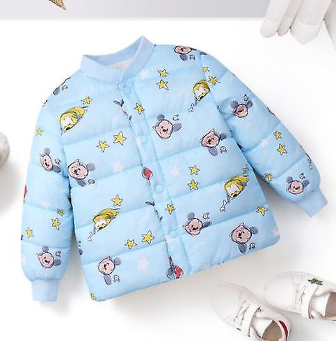 Kinderkleidung 2023 Kinder Daunenjacke Cartoon Druck Kurzjacke Kinder dicke warme Baumwollkleidung