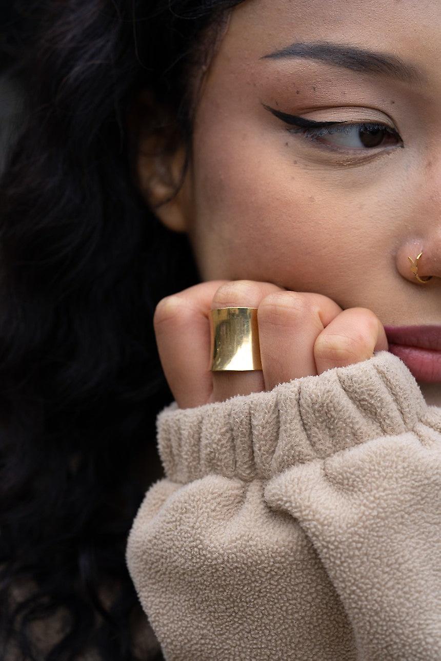 Plain Classic Cuff Ring Adjustable 42932