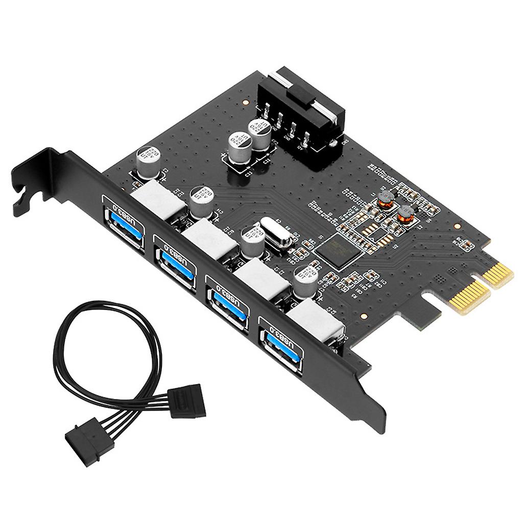 PCIE 4-Ports USB 3.0 Expansion Card for Windows,Vista,Linux System
