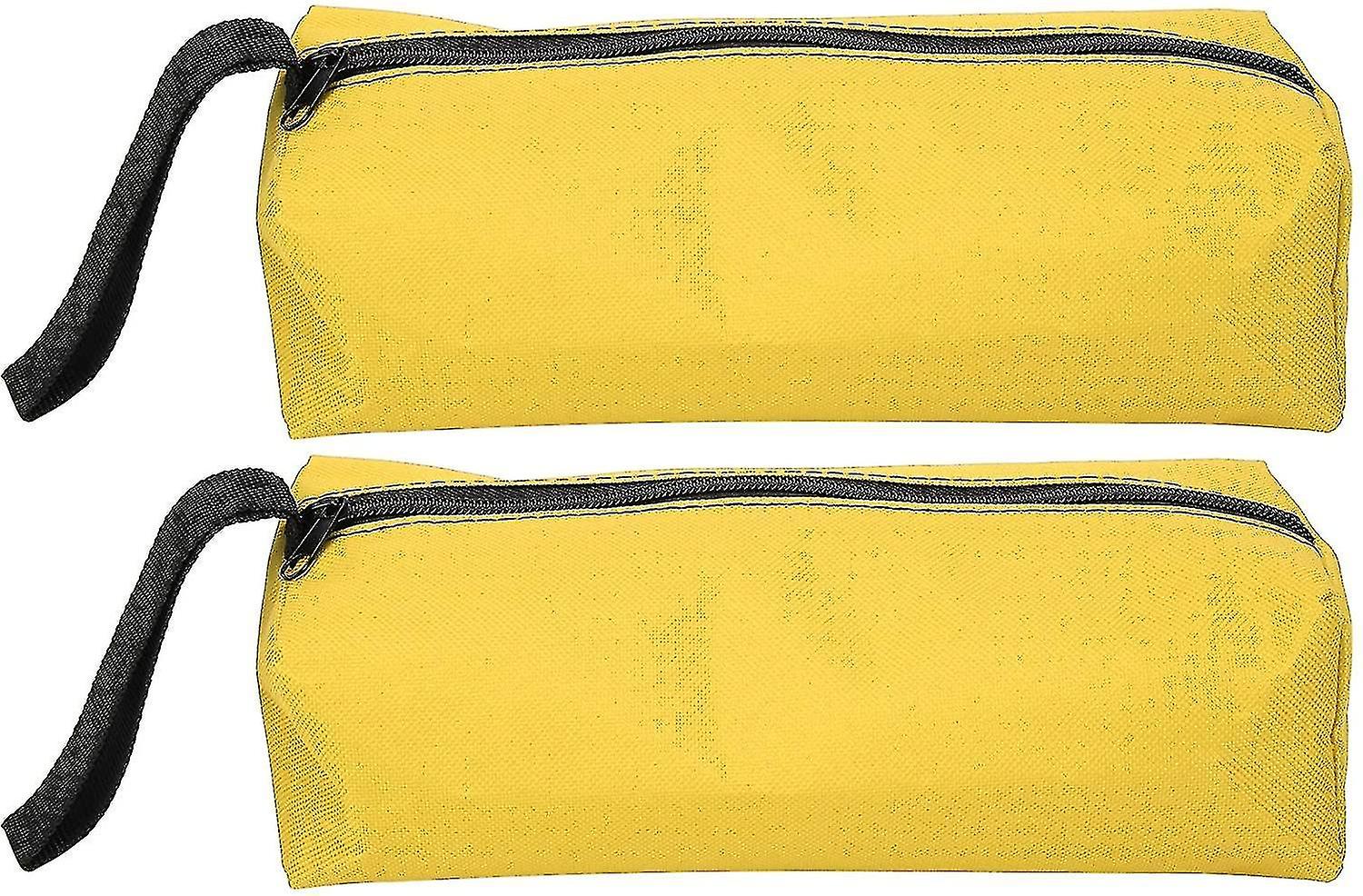 2 Pieces Empty Tool Bag Small Portable Tool Bag Tool Storage Bag Canvas Multifunctional Tool Bag Zip