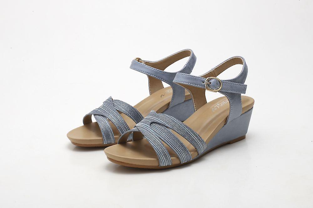 Casual Fashion Buckle, Medium Chunky Heel, All Matching