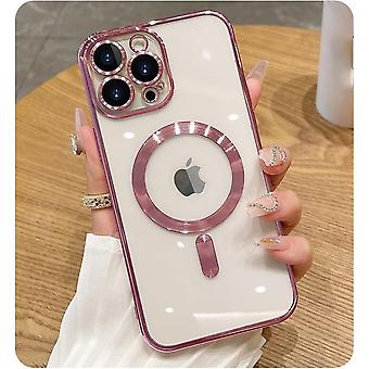 Custodia IPhone Antiurto Magnetica Con Brillantini - Donna/Ragazza - Per IPhone 17,16,15,14,13,12 Pro/Max/Plus