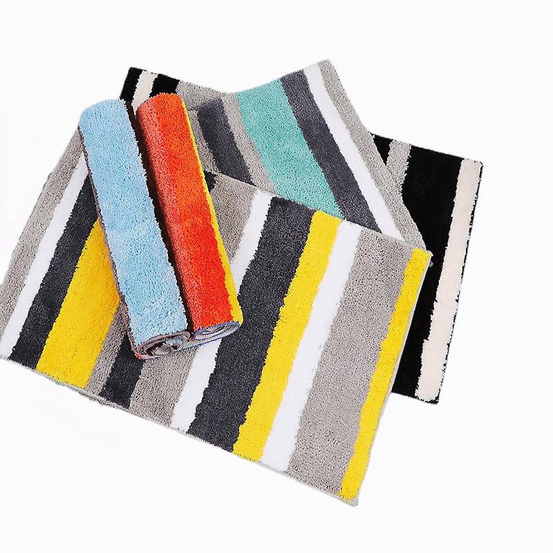 Microfiber Double Stripe Non-slip Absorbent Door And Home Mats Carpet