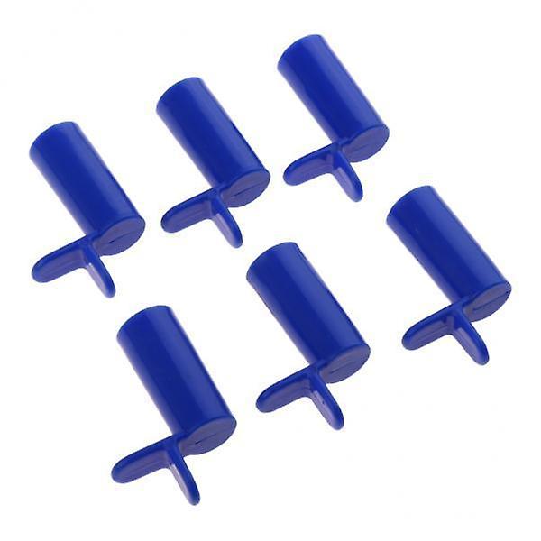 2x6ks Pool Cue Rack Bridge Head Cross Bridge Head Billiard Accessories Blue