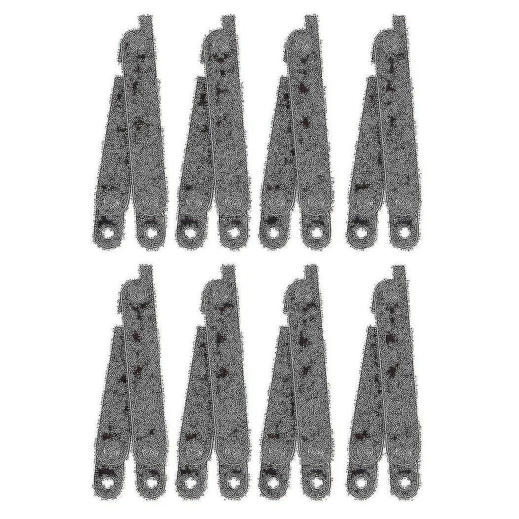 Furniture Box Rotatable Folding Lid Support Hinge Bronze Tone 8pcs