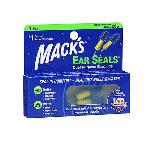 Mack's Ear Seals Dual Purpose Earplugs, 1 Pair (Pack of 1)