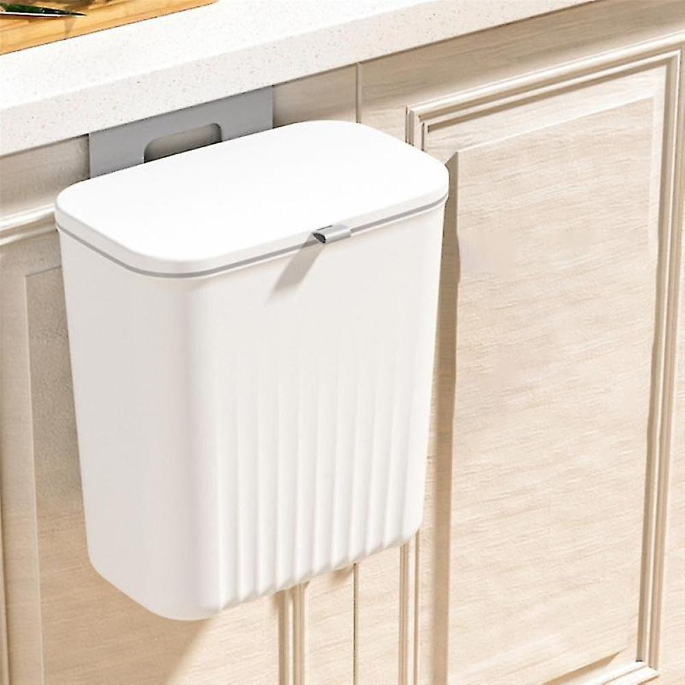 Kitchen Trash Can Household Cabinet White