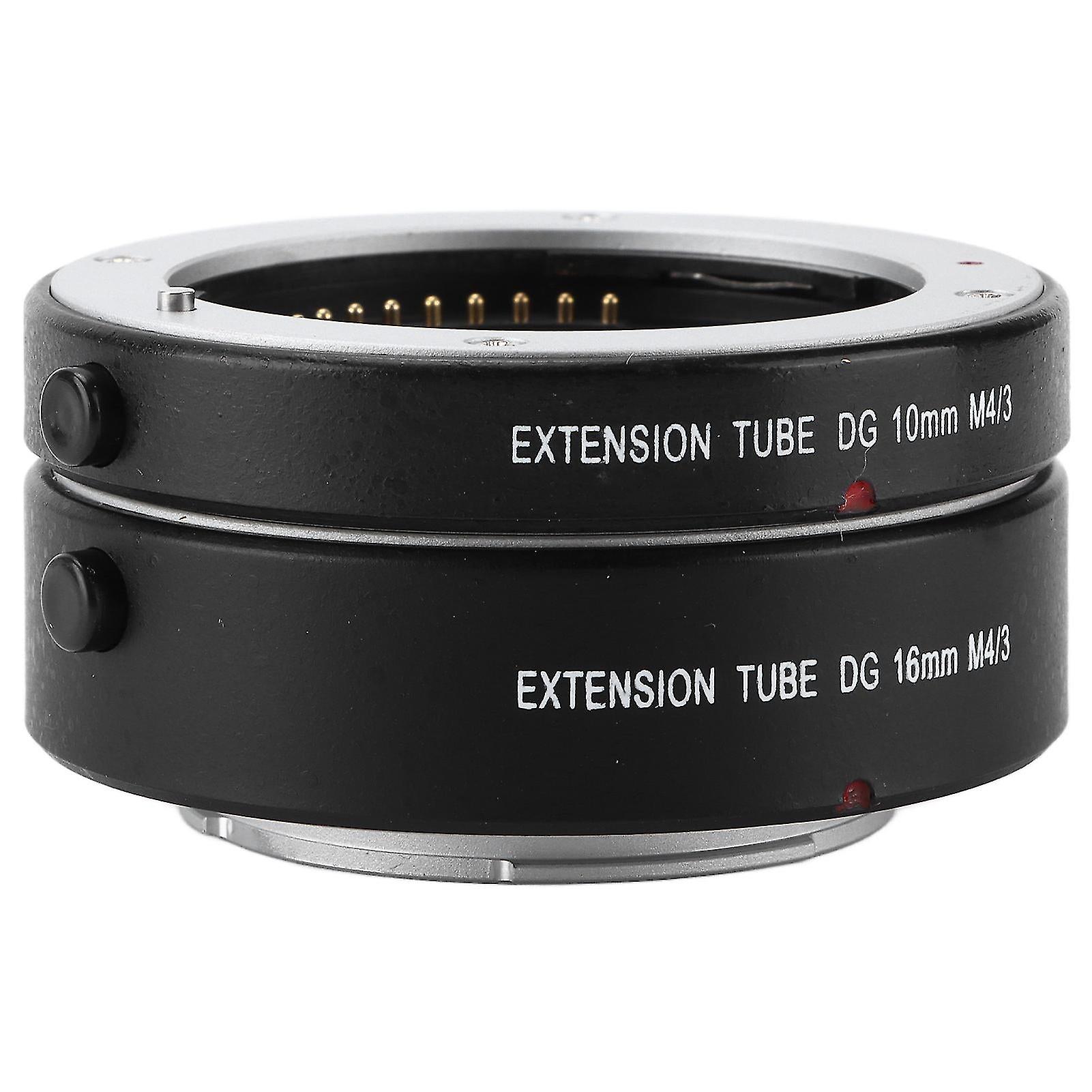 Macro Extension Tube 10mm+16mm Auto Focus Close Shot Adapter Tube Rings M4/3 Mount For Small Objects
