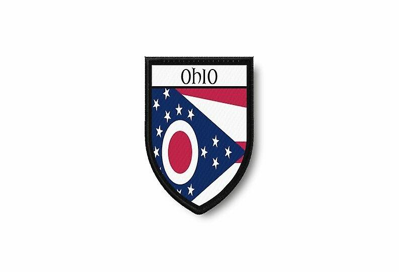 Patch Ecusson Termocollant Edge Brode Flag Prints USA Ohio