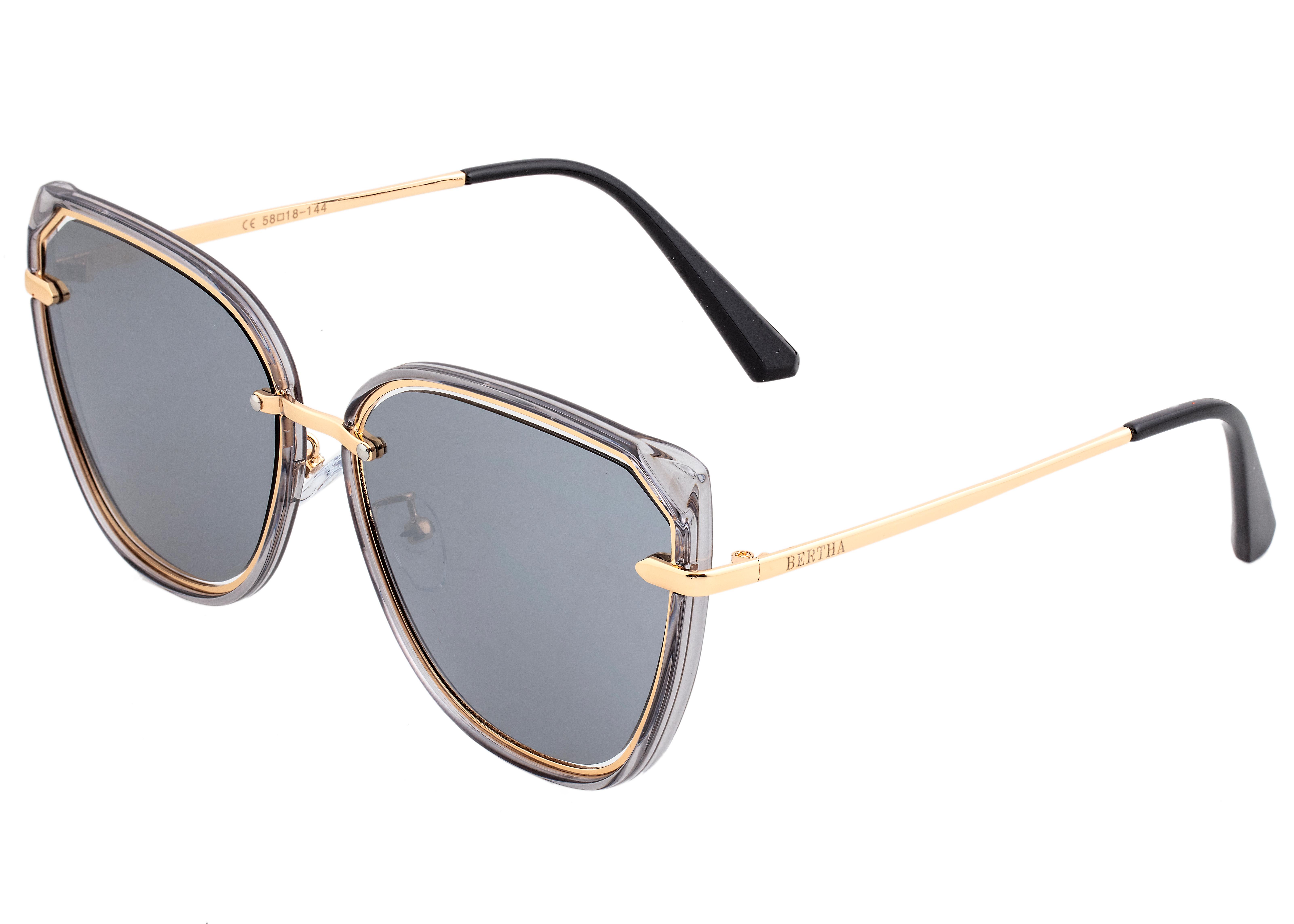 Bertha Rylee Polarized Sunglasses - Grey/Silver