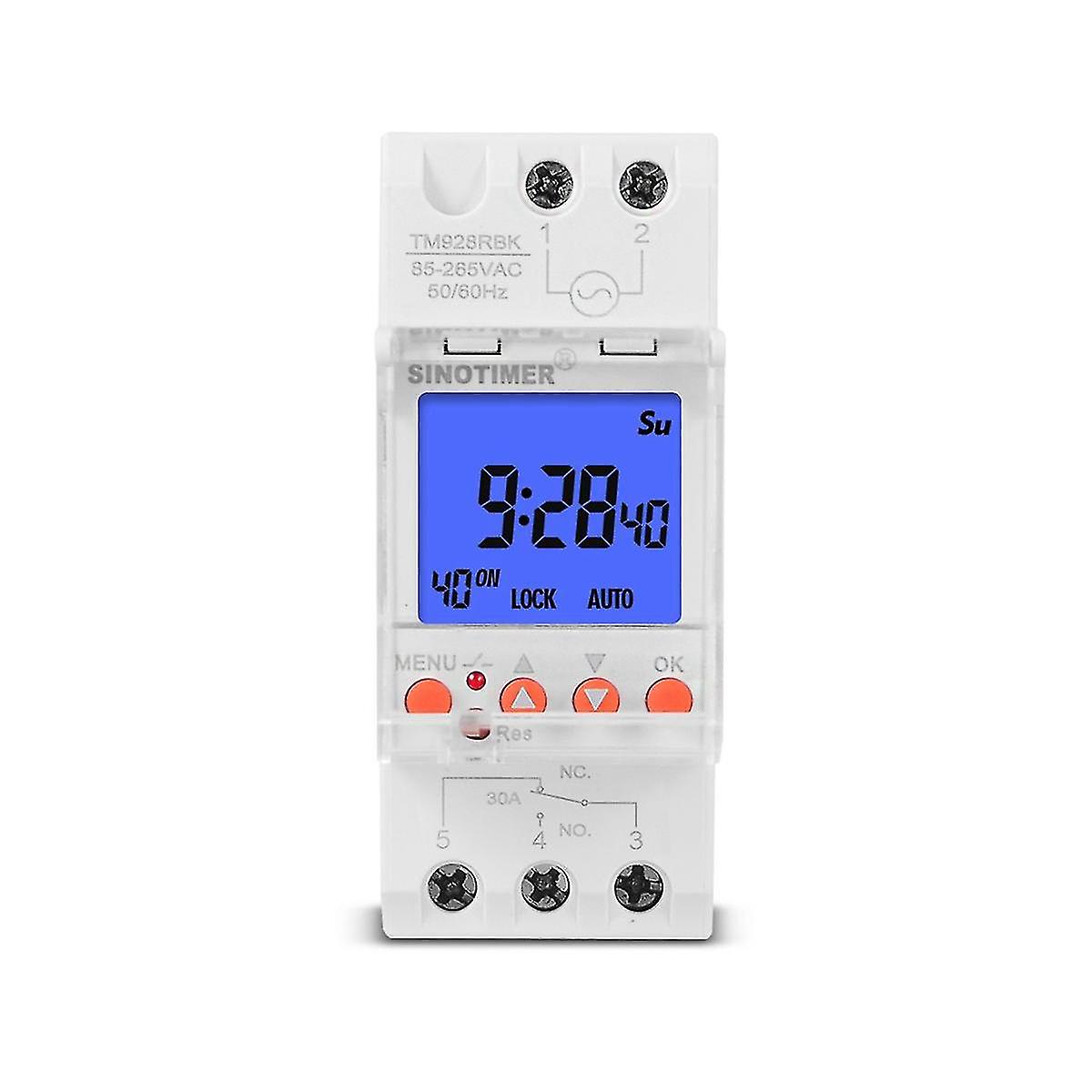 Tm928rbkl Ringing Instrument Timer Screen Display Replaceable Battery Backlight 85-265v 30a