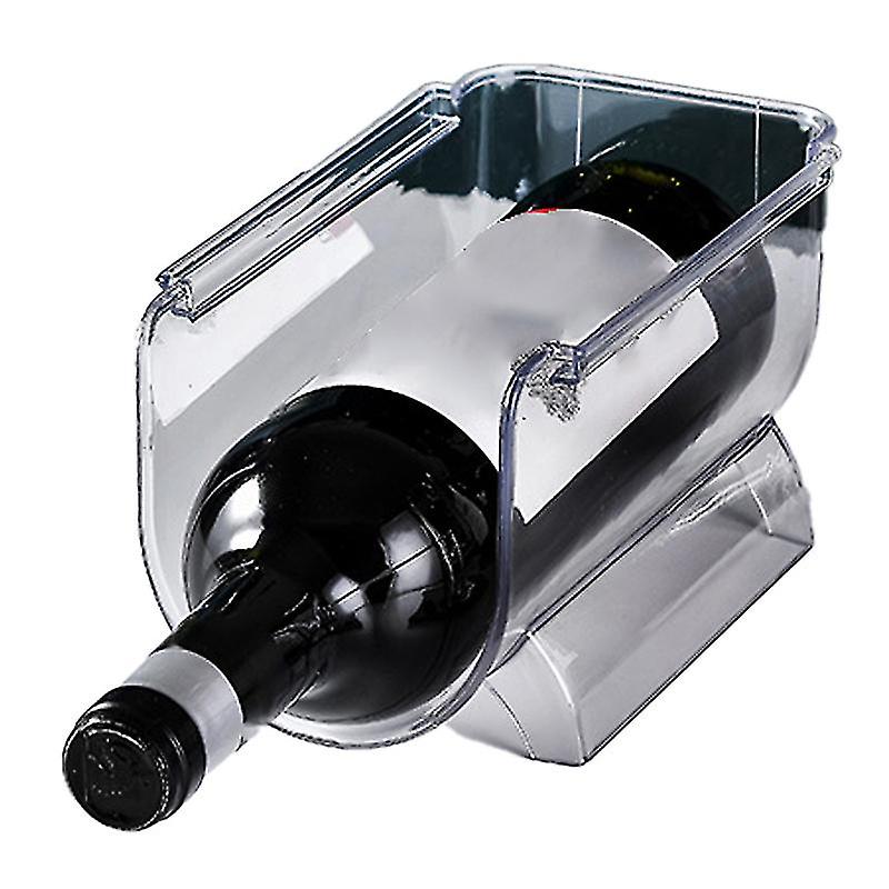 Wine Organizer Stackable Plastic Transparent Water Bear Bottle Holder Rack for Home Display