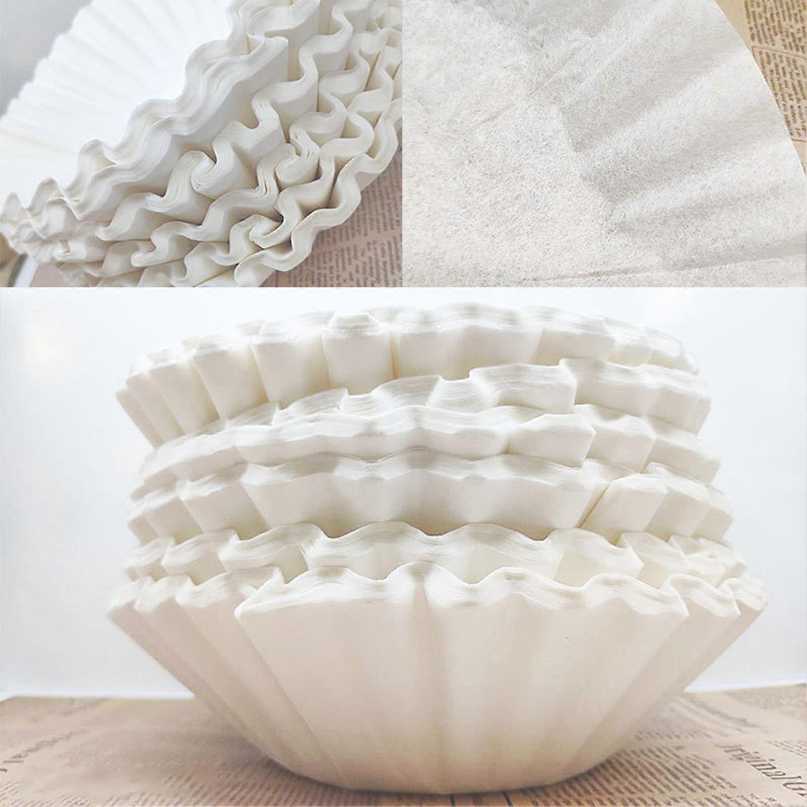 Disposable Home Coffee Filter Set Basket Coffee Filter Paper Replacement Accessory for Coffee Maker 100 Sheet