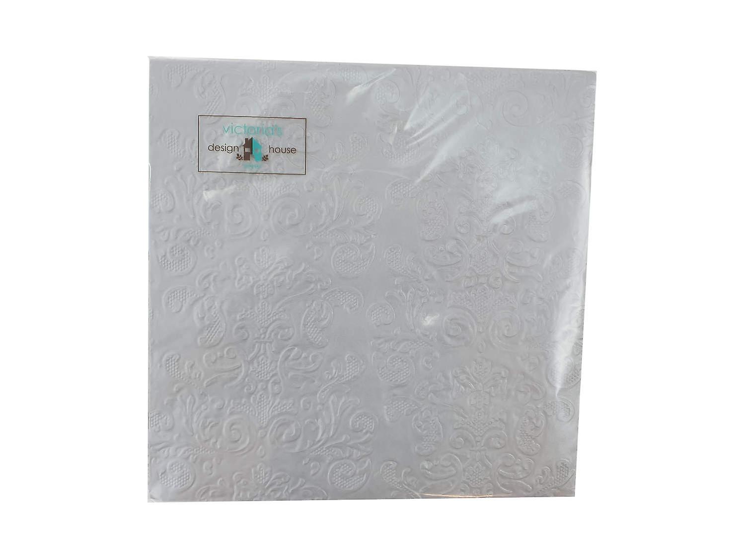 Kaffeservetter Silvermetall 25x25cm