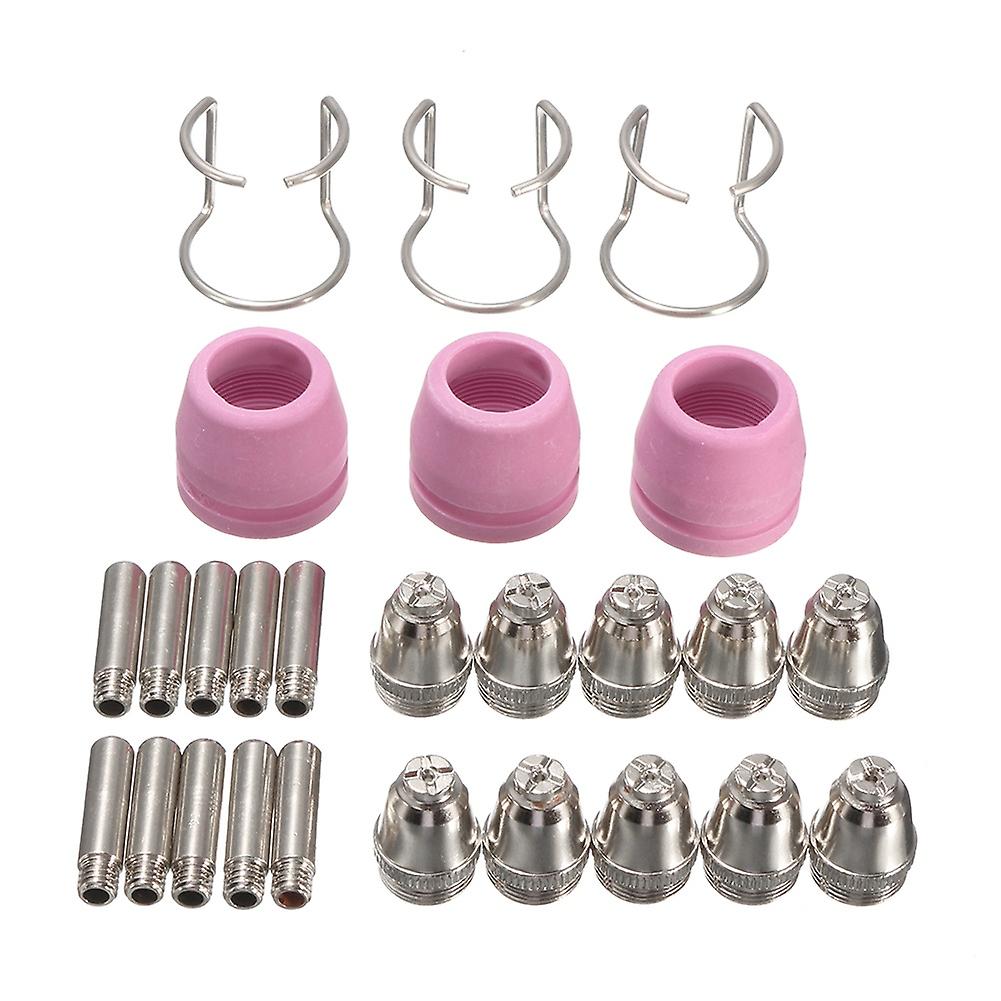 ZHOUBA 26Pcs Plasma Cutter Consumables Kit SG-55 AG-60 WSD-60P Cutting Torch Tip Nozzle