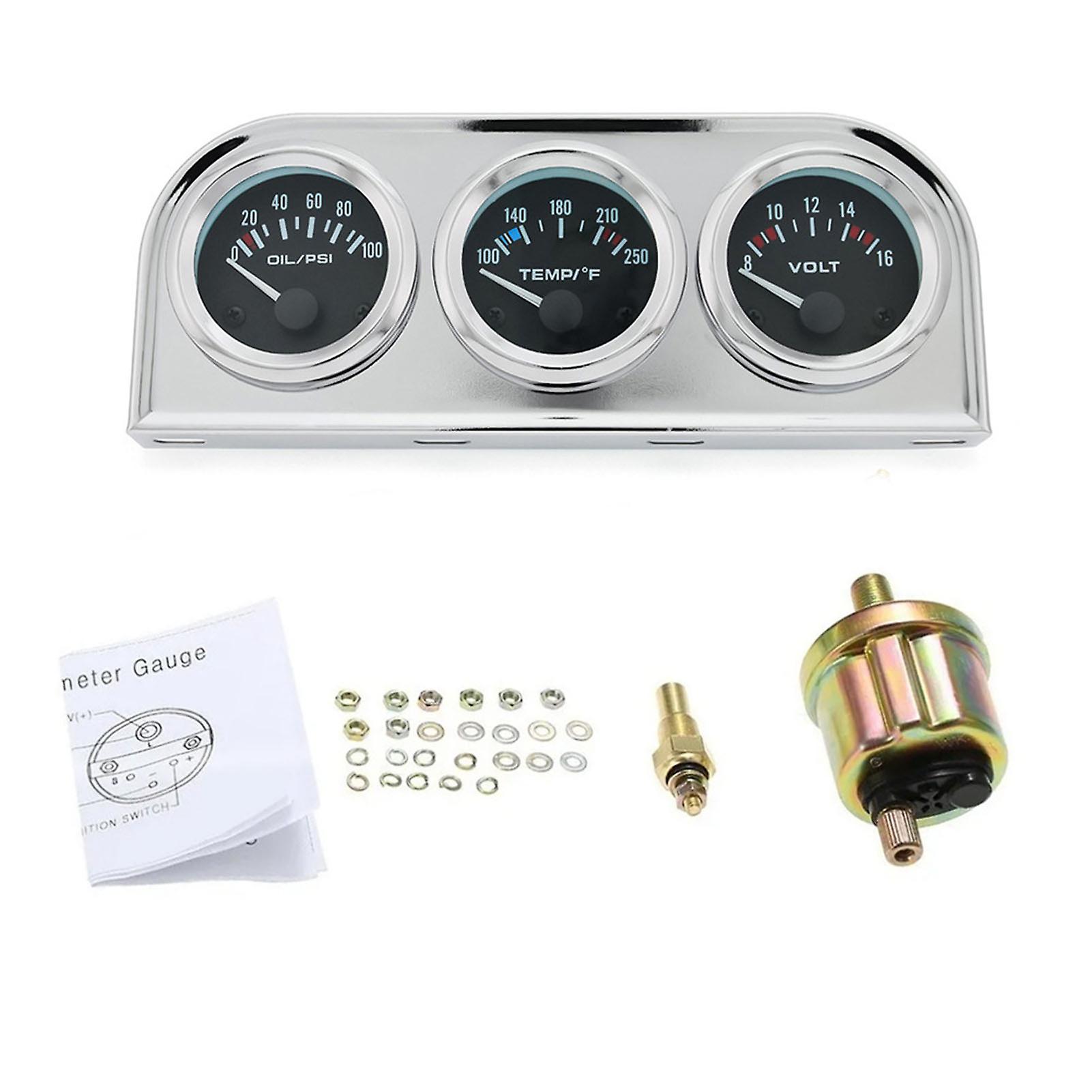 12V Vehicle Modification Voltmeter High Quality Durable Modified Voltmeter for Autos Accessories
