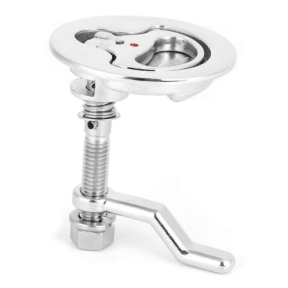 316 Stainless Steel Flush Pull Hatch Latch with Cover 2in Hole