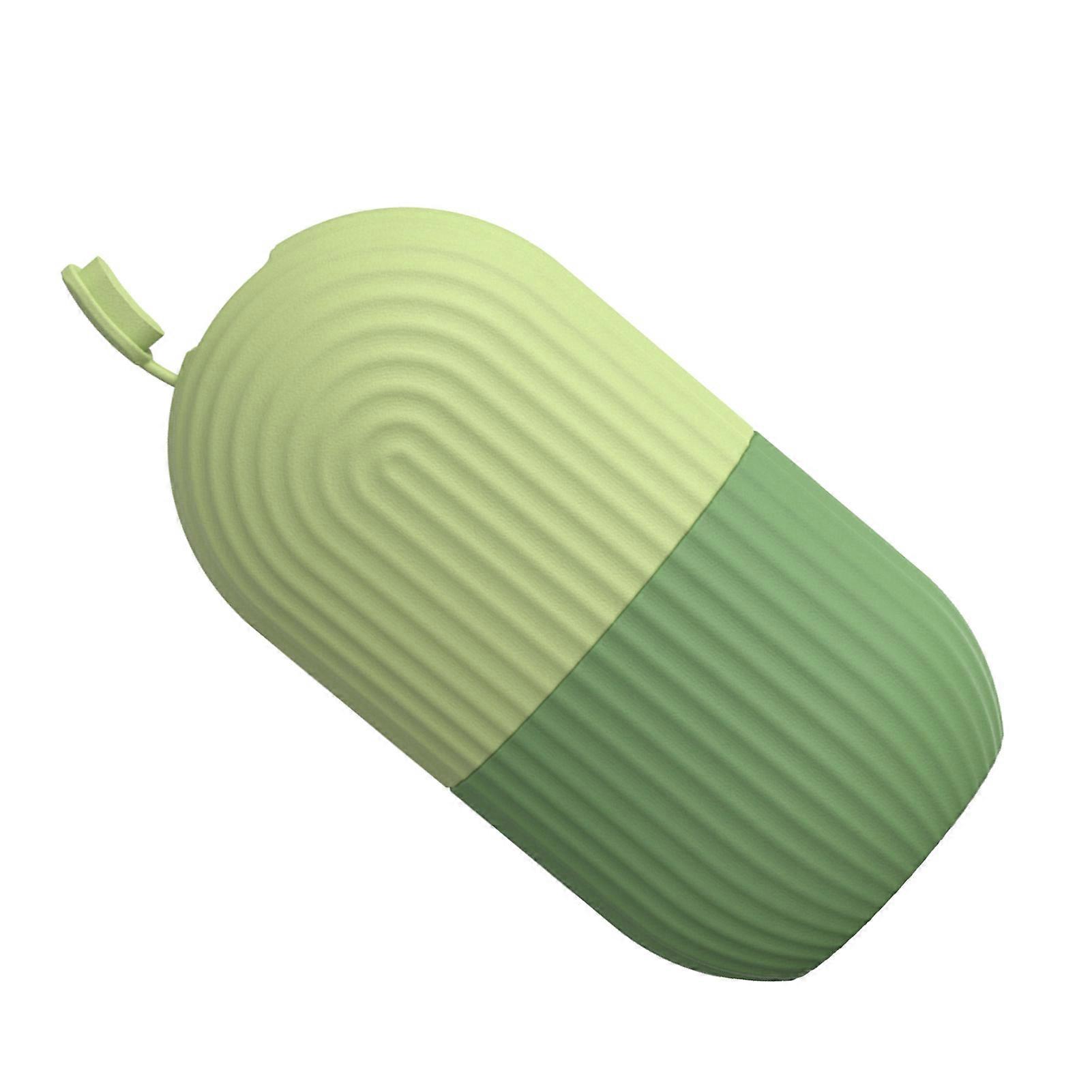 Face Massager Ice Tray Mini Face Care Shrink Pores Cube Tray Arm Ice Compress Cooling Roller Stripe Green 